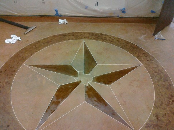 concrete stain. Concrete Staining with Star