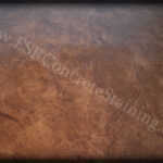 Micro finished stained floor