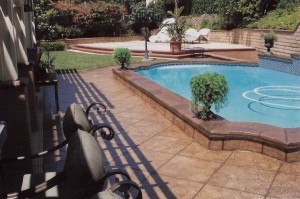 pool-resurface-stamped-overlay-stained Stamped Overlay Pool Deck