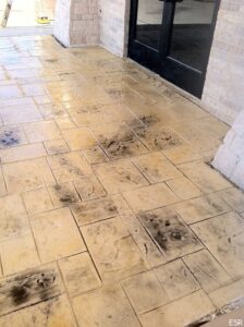 Stamped Concrete Overlay North Richland Hills