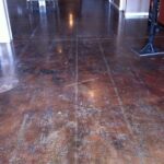 Stained Floor Tape Damage