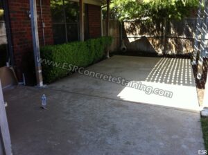 Stained Patio Before