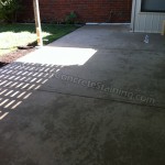 Stained patio befor